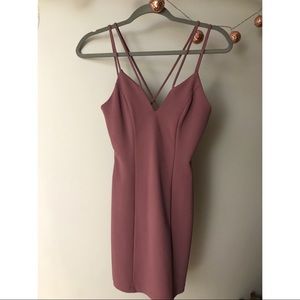 Purple bodycon dress